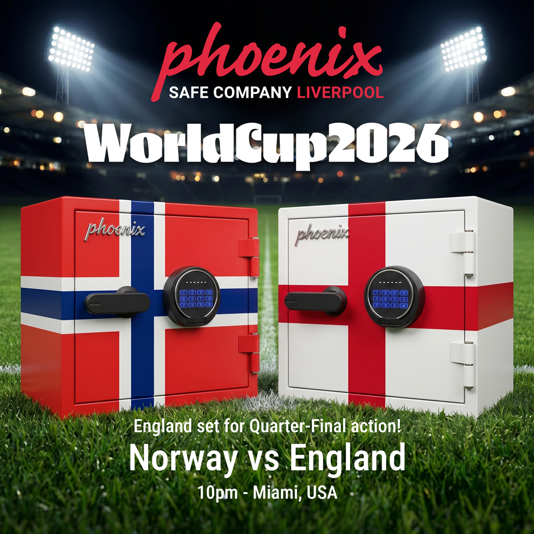 Phoenix_Safe_Co's tweet photo. 🏆 Quarter-final action continues as England take on Norway in the FIFA World Cup!

Only one team can lock in a place in the semi-finals. Make sure your security is always guaranteed. 🔒⚽

#PhoenixSafe #FIFAWorldCup #WorldCup2026 #Norway #England #QuarterFinal #SafeSecurity https://t.co/0XydF0TrFc