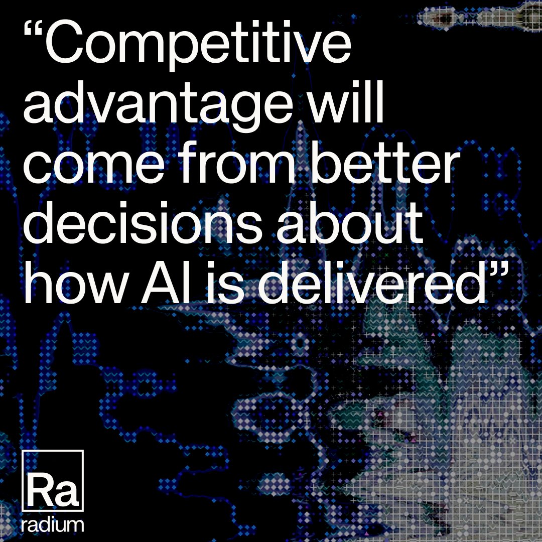 Radiumai's tweet photo. The highest leverage opportunity for most enterprises: AI Stack Optimization.

Evaluate model strategy (frontier vs open + routing), inference, and infrastructure. Same power, lower cost.

Read Part 1 of our series: https://t.co/E1JXg653zH

Your biggest AI cost challenge? https://t.co/XhXvHfrpGb