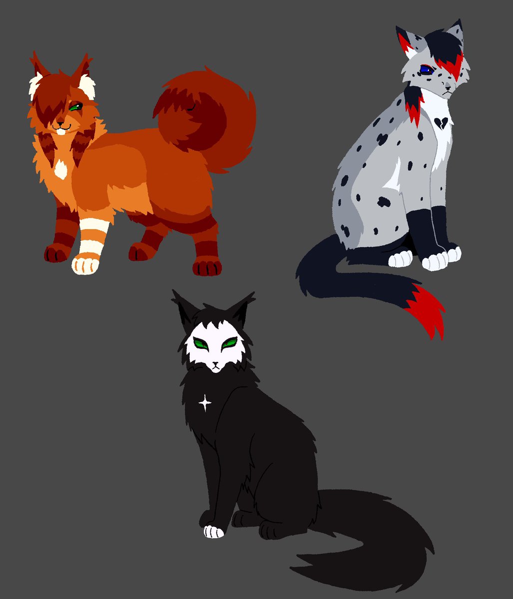 Kittieeepaw's tweet photo. some edgy kitty designs for an idea I had

#warriorcats https://t.co/Hl1oanZ7Jj