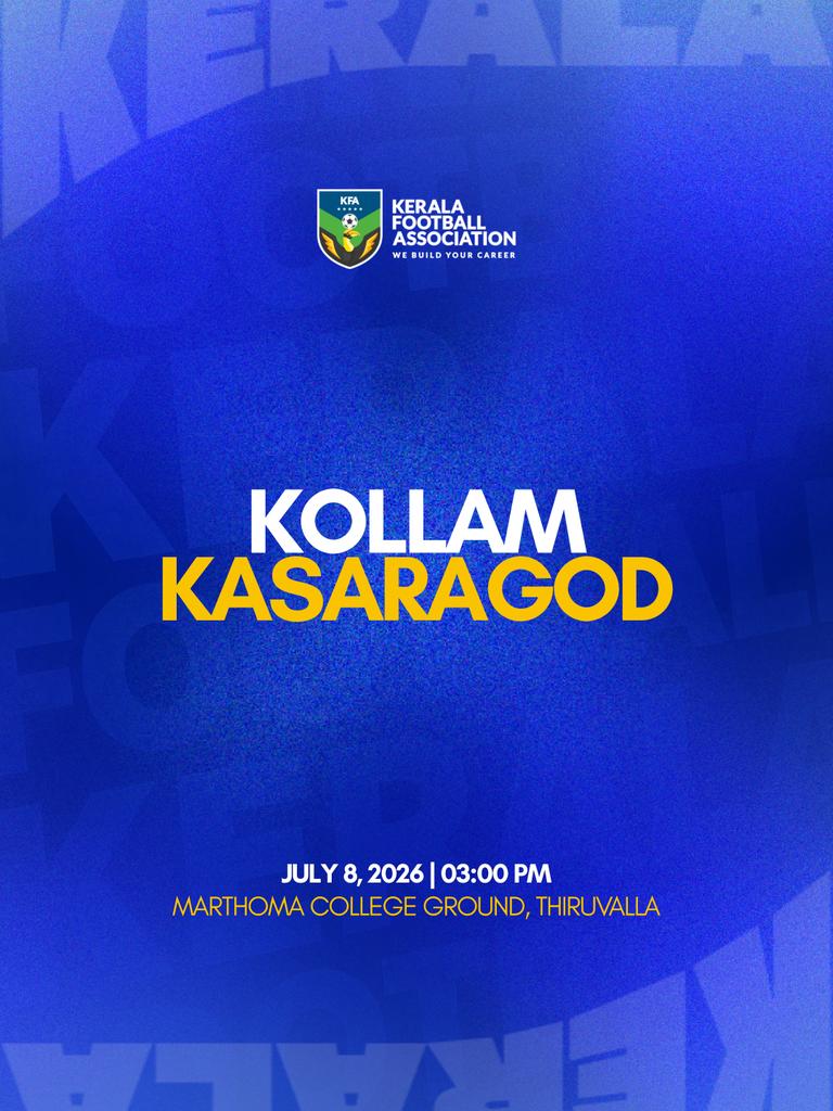 keralafa's tweet photo. โฝ Matchday 3 Fixtures! โฝ
The action heats up tomorrow at the Marthoma College Ground, Thiruvalla for the KFA Sub Junior Girls IDSC 2026-27.
Here is the full schedule for July 8, 2026:
Set your reminders! Which district are you cheering for? ๐ฅ๐
#KeralaFootball #KFA https://t.co/YRk6UogtqA