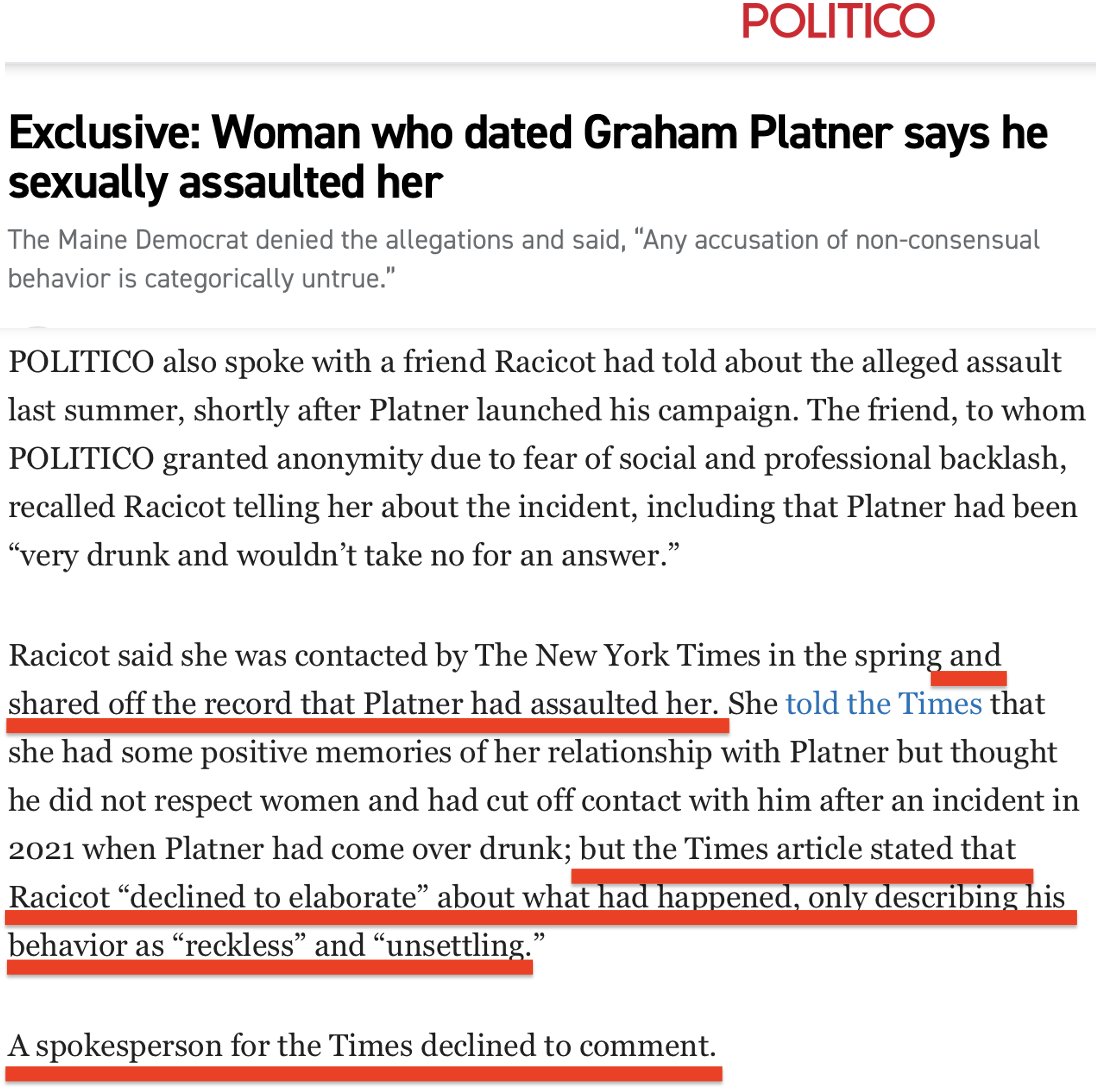 thackerpd's tweet photo. The NY Times will move on from this incident and keep pretending it publishes news, not press releases for Democrats. https://t.co/cpWNsZAbtP