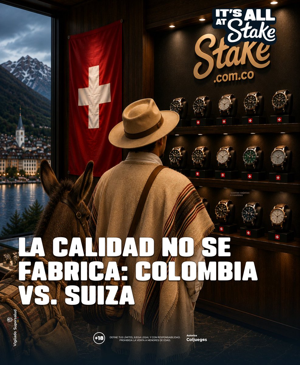 StakeColombia's tweet photo. Hay cosas que nacen y otras que se hacen✨. Por la historia. Por el honor. Por la ilusión.💛 💙 ❤️ 

Hay FreeBet de 50k💰 para un Staker aleatorio que dé like y nos cuente con #StakeColombia dónde le toca ver el partido hoy📺. Al Tío Stake, en su lugar fav: el casino virtual más grande del mundo.😏

Más comentarios, más oportunidades de ganar.🔻 

Apuesta ahora: https://t.co/p2QOcdcZc1