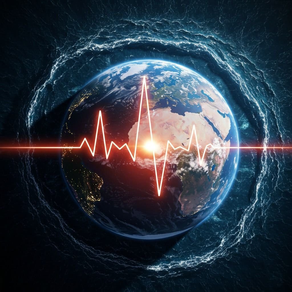 spacevibex's tweet photo. JUST IN🚨: Something very strange is now making Earth pulse every 26 seconds – and nobody actually knows what! https://t.co/lwLmYNHZCr