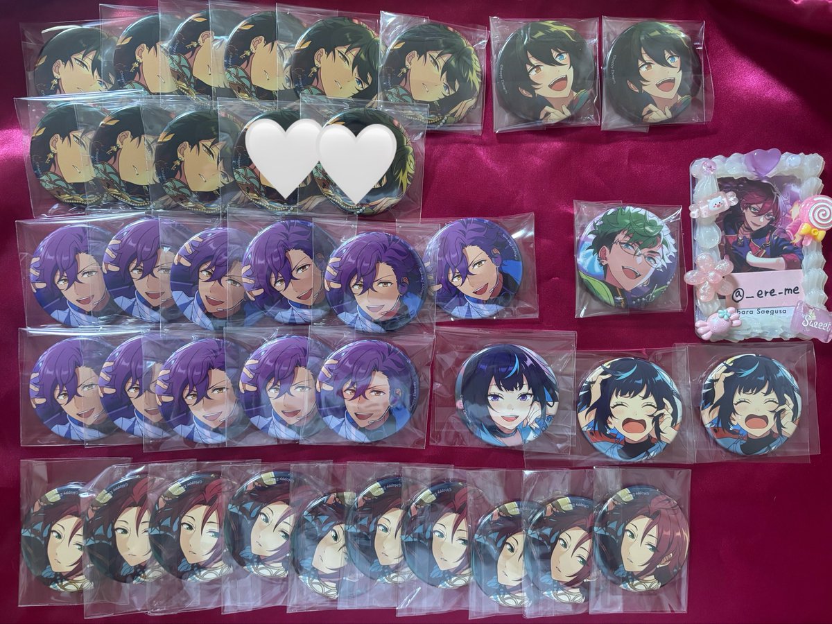 __ere_me's tweet photo. @1【交換】あんさんぶるスターズ あんスタ コレクション缶バッジ コレ缶 2026 Mar idol 

譲：iアドニス11 みか9 ジュイス エス
c みか エス2 

求：i茨（c茨1）

✿ジュイス以外は抱き合わせ/比較違い◎
✿郵送2点〜
お気軽にお声掛けください🎀 https://t.co/39Mrokk0wS