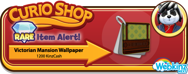 webkinz's tweet photo. #NextRareItemAlert! Visit the Webkinz Next Curio Shop from now until 4pm EST for the Victorian Mansion Wallpaper. https://t.co/KOKfjan9pi