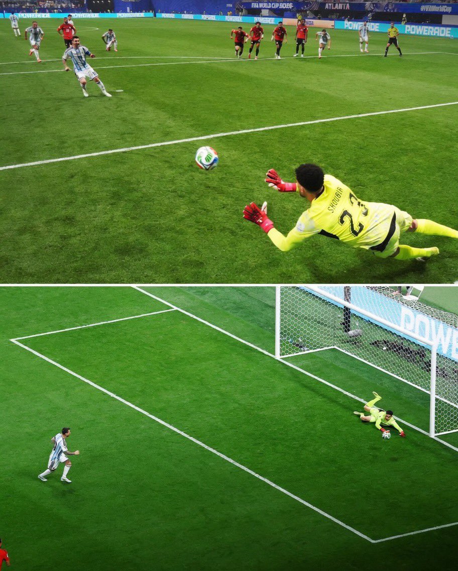 alimo_philip's tweet photo. 🇪🇬 MOSTAFA SHOBEIR is a WORLD CUP HERO! 

🧤 Two penalty saves in his debut tournament: 
✅ vs Taremi
✅ vs Messi 

🔥 The Egyptian keeper has etched his name into history as the FOURTH goalkeeper EVER to save TWO penalties (outside shootouts) in a single World Cup:

1️⃣ 🇵🇱 Tomaszewski (1974)
2️⃣ 🇺🇸 Friedel (2002)
3️⃣ 🇵🇱 Szczęsny (2022)
🆕 🇪🇬 SHOBEIR (2026)

🧱 Egypt’s wall. What a tournament!