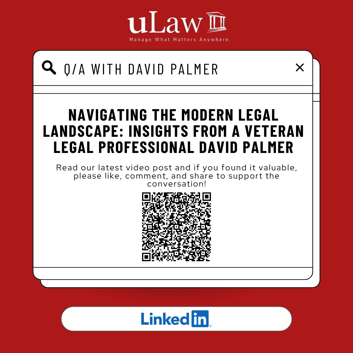 uLawPractice's tweet photo. 📊 Are paper files and manual compliance draining your billable hours? We sat down with Toronto-based veteran paralegal David Palmer to get his raw, honest take on the modern legal landscape. https://t.co/XM0jSNKikc