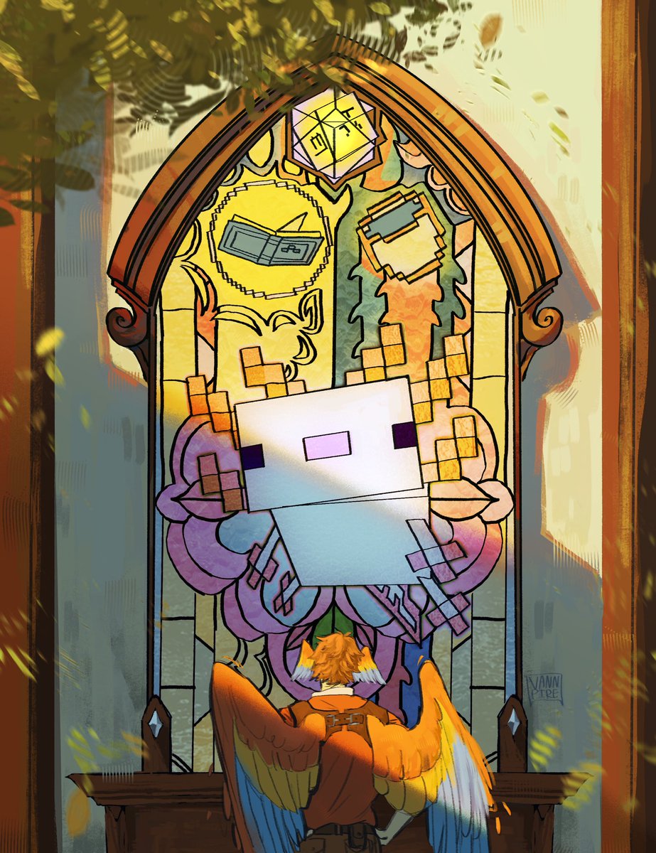 vannpireism's tweet photo. The Observatory's Monument, and The Story of The Blue Axolotl🌤️🌿

#grianfanart #grianmc #hermitcraftfanart #hermitcraftseason11 #hermitcrafttwt https://t.co/9oeq1MbuBU