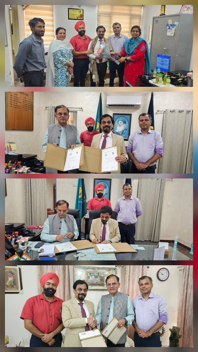 DrLalanbharti's tweet photo. Historic Milestone for NNF India!

Privileged 2 sign MoU on behalf of Nnfi with Baba Farid University of Health Sciences, alongside Dr Rajeev Sood, VC, BFUHS.landmark partnership paves the way for university recognition of NNF Fellowship courses 4 doctors and nurses. #BFUHS https://t.co/jIfhsEPoBD