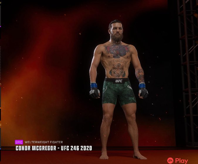 CombatESportsM's tweet photo. UFC 205 Conor McGregor, UFC 246 Conor McGregor, and his custom money shorts have all been added to UFC 6! https://t.co/B9EtAdXJcz