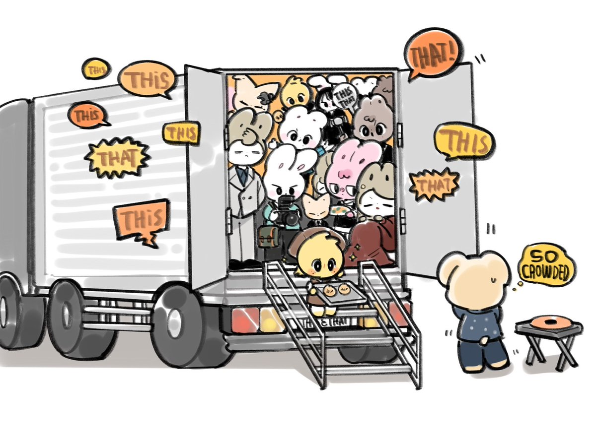 uhseuy's tweet photo. crowded and noisy
#SKZOOfanart https://t.co/LpXDUVersz