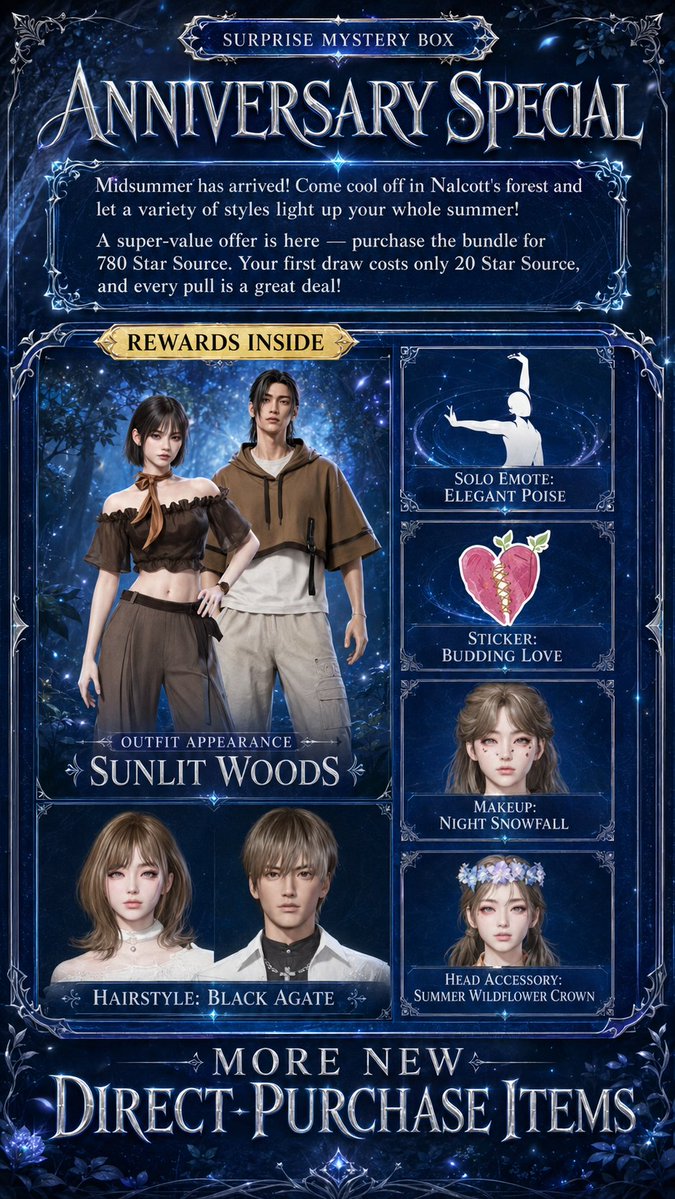 lirivp's tweet photo. Cosmetics and offers coming on July 10! Did you like any of them?

(Translated from Chinese. Text and pricing information may contain errors)

--------

#DREAMYMAELSTROM #OH2NDANNIVERSARY #ONCEHUMAN #ONCEHUMANCC #ワンスヒューマン #RAIDFORGLORY #RAIDZONE #VPLab #VPSat #WIGVP #VGPUnite #VPGamers #LandofVP #VirtualPhotography #photomode