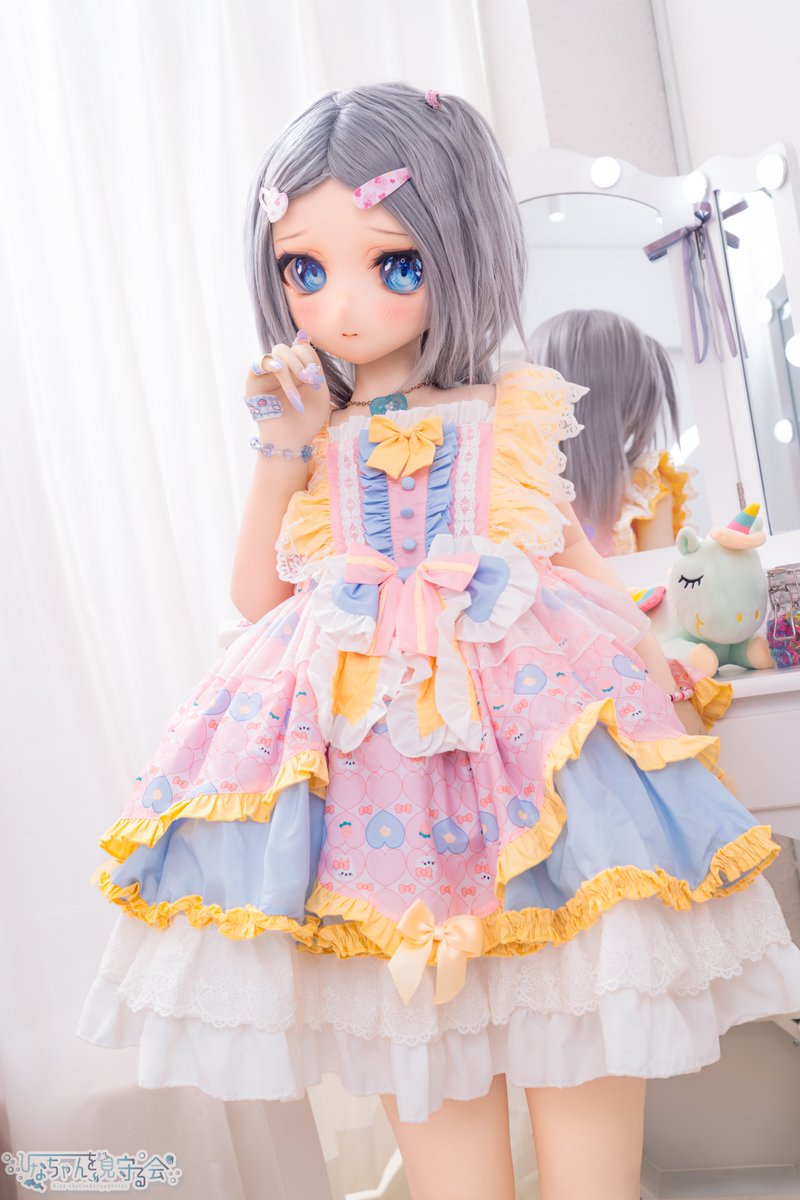 rebecorebecca's tweet photo. ひな「フリフリドレス‥少し恥ずかしい‥」
#いちはむっ子 https://t.co/mUtxHUJYCT
