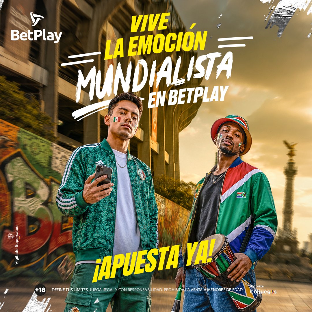 BetPlayCO's tweet photo. @alejandrareym La emoción mundialista ya se vive en BetPlay ⚽🔥

Haz clic, entra y prepárate para acompañar cada jugada con toda la pasión. 

¡Apuesta ya! 
Responde #parar para no recibir más notificaciones.