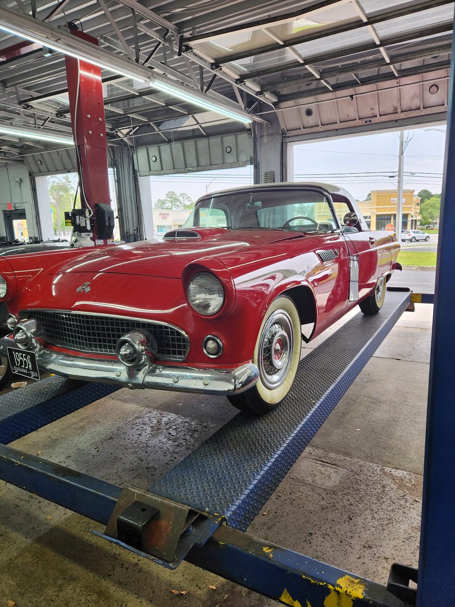 nflgarage's tweet photo. There's something special about working on a classic.

This beautifully restored '55 Thunderbird stopped by the shop, and we always appreciate the opportunity to help keep these timeless vehicles running their best.

📷: Danny Murray #jacksonville #northflorida #autocare #cars https://t.co/10JLUmbnOp