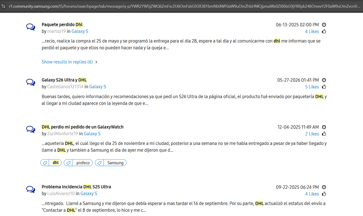 CIRF02's tweet photo. @Profeco @SamsungMexico @DHLMex DHL qué esta pasando con su servicio de paquetería?, ya había leído casos donde se reportaban paquetes con productos de alto valor perdidos o robados antes de que se entreguen, hoy me tocó a mi, hice un pedido a través de la aplicación Samsung Shop https://t.co/kg1iBxomuF