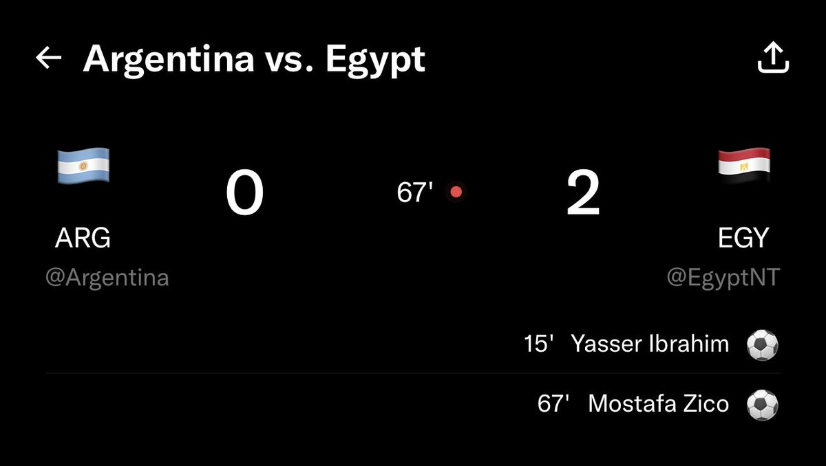 nadasaleh21's tweet photo. انا بقول نقفل الماتش علي كده 😍🇾🇪🇾🇪🇾🇪🇾🇪 
#كاس_العالم_٢٠٢٦ 
#مصر_الأرجنتين https://t.co/C1p38F2K6F