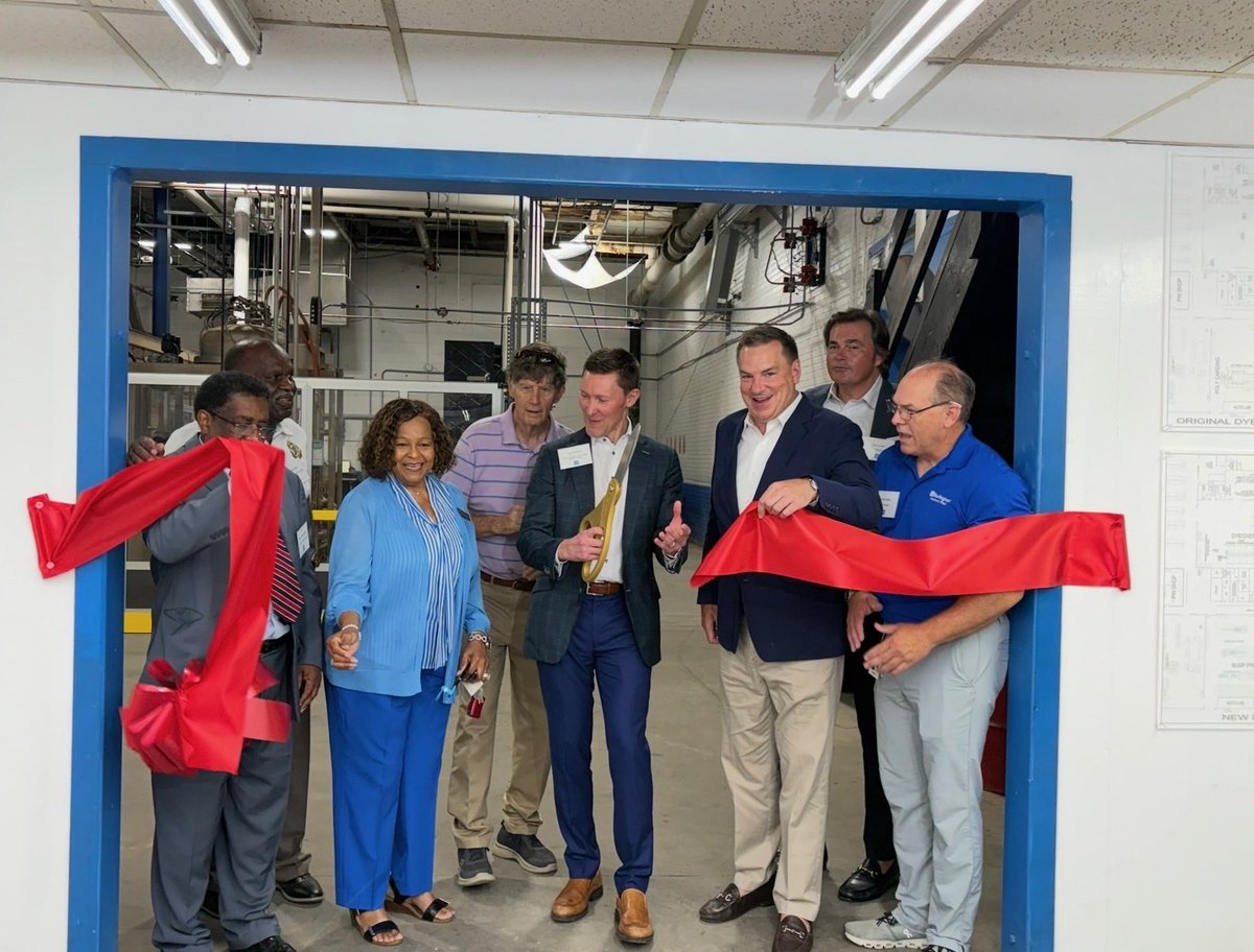 RepRichHudson's tweet photo. It was great to be in Raeford today to celebrate the opening of Elevate Textiles’ new dye house.
 
This facility will support North Carolina jobs and help make sure the uniforms worn by our troops, including those right down the road at Fort Bragg, are made in America! https://t.co/KefagqlKCn