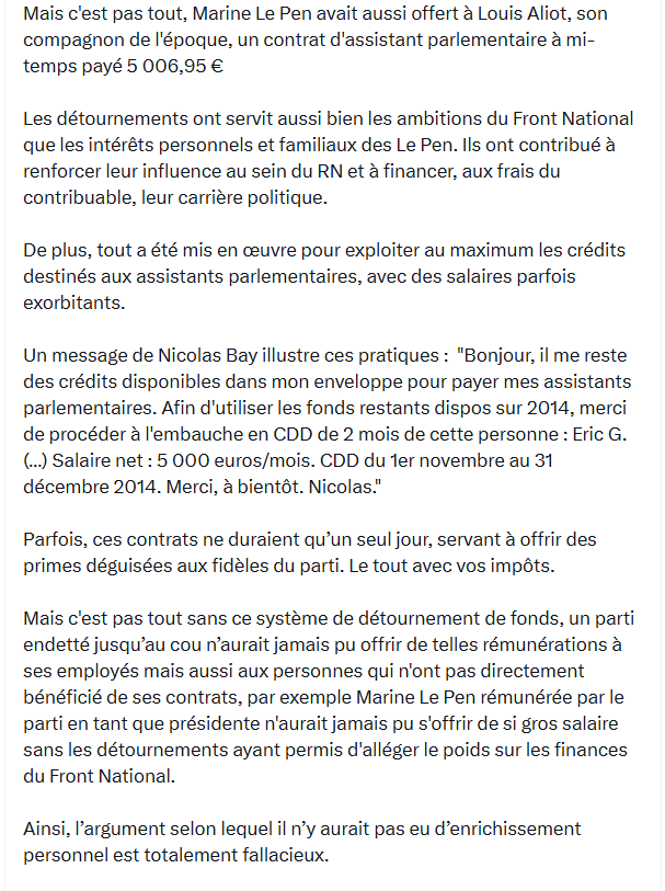 christo76113245's tweet photo. Un jour il faudra @Ilangabet que soit tu révises tes cours de droits ou que tu ouvres un dictionnaire pour connaitre la définition d enrichissement personnel, avant de lancer des accusations contre Mme Le Pen ,ce que tu fais par contre cela s'appelle de la diffamation . https://t.co/cjuulXDrHe