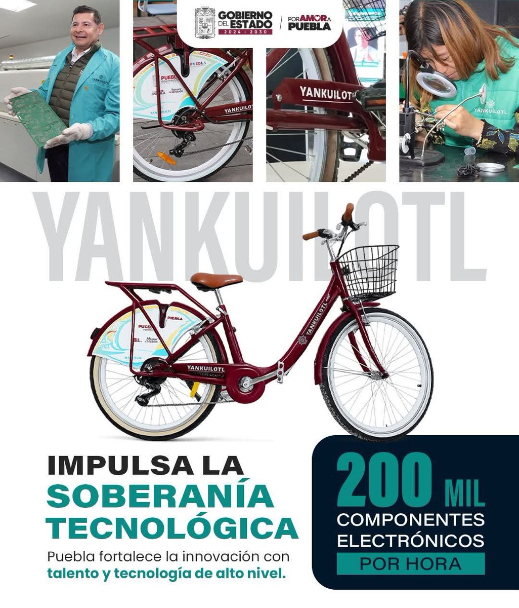 JLG_PARRA's tweet photo. #Yankuilotl representa innovación, talento y capacidad de producción de alto nivel, fortaleciendo la soberanía tecnológica del estado.

El gobernador @armentapuebla_ continúa impulsando proyectos que ponen en alto el talento poblano. 🇲🇽

#PorAmorAPuebla
#PensarEnGrande https://t.co/OH0yA8Luct