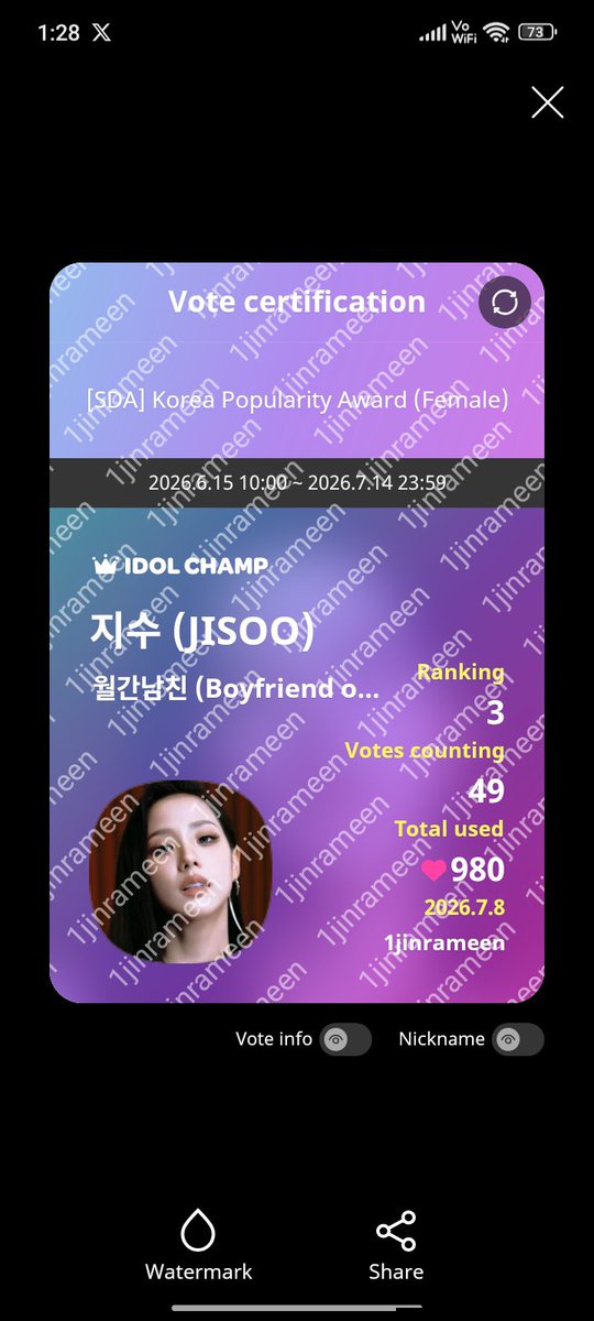 jinrameen's tweet photo. @NEWSJISOO #JISOO https://t.co/oefsoEKTDn