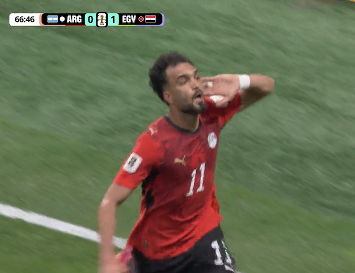 Footballtweet's tweet photo. EGYPT SCORE AGAIN! 

TRY AND DISALLOW THAT NOW FIFA! YOU CAN'T! 

EGYPT ARE ON THE VERGE OF HISTORY. https://t.co/QODhFNfHTk