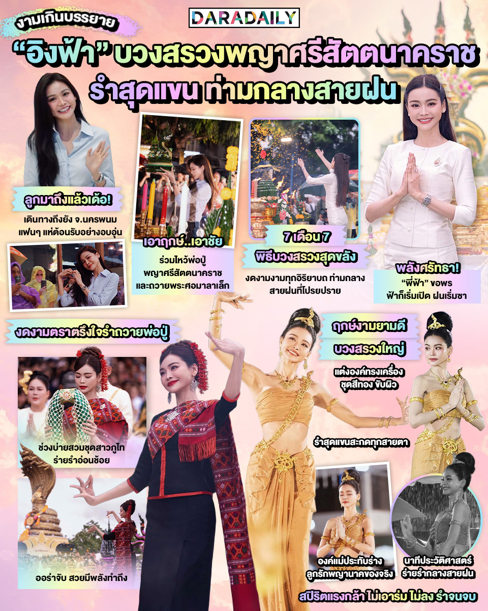 daradaily's tweet photo. ที่สุดของความขลัง! “อิงฟ้า” บวงสรวงพญาศรีสัตตนาคราช จ. นครพนม ขนลุกคักพ่อปู่เอ้ย🙏🐉

#อิงฟ้าวราหะ #อิงฟ้าบวงสรวงพญาศรีสัตตนาคราช #EngfaWaraha #fa_engfa8 #Engfa_Waraha #daradaily #ดาราเดลี่ #ข่าวบันเทิง #daradaily #ดาราเดลี่ #ข่าวบันเทิง https://t.co/LGrGGDl10G