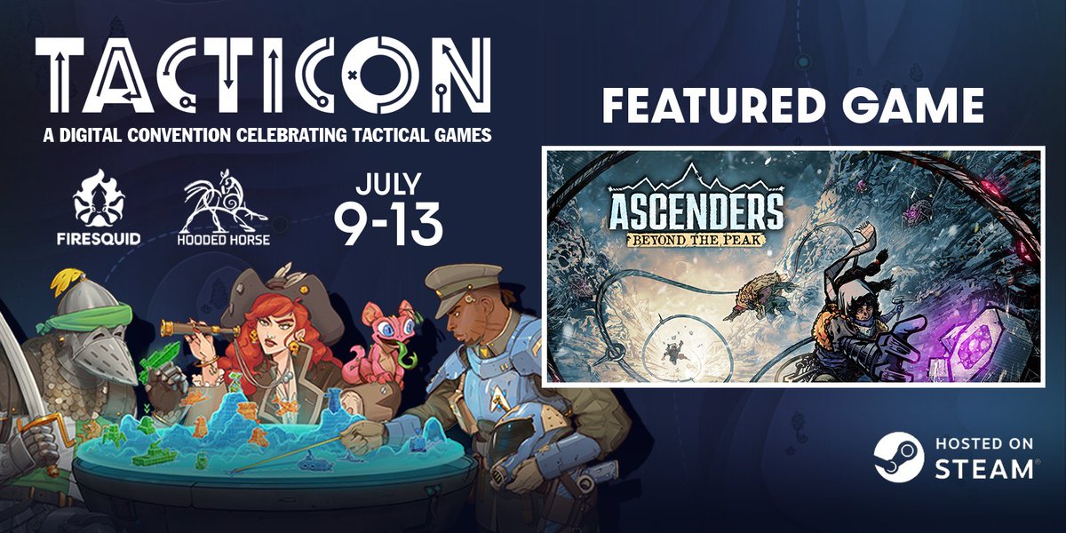 TwinSailsInt's tweet photo. ⛰️Ascenders: Beyond the Peak is coming to TactiCon 2026!⛰️

Our turn-based exploration roguelite where survival is vertical! 🕷️

The demo is already available on Steam, go check it out!
https://t.co/DCotQpAOuS

#TactiCon #roguelite https://t.co/2tAL8Tis3F
