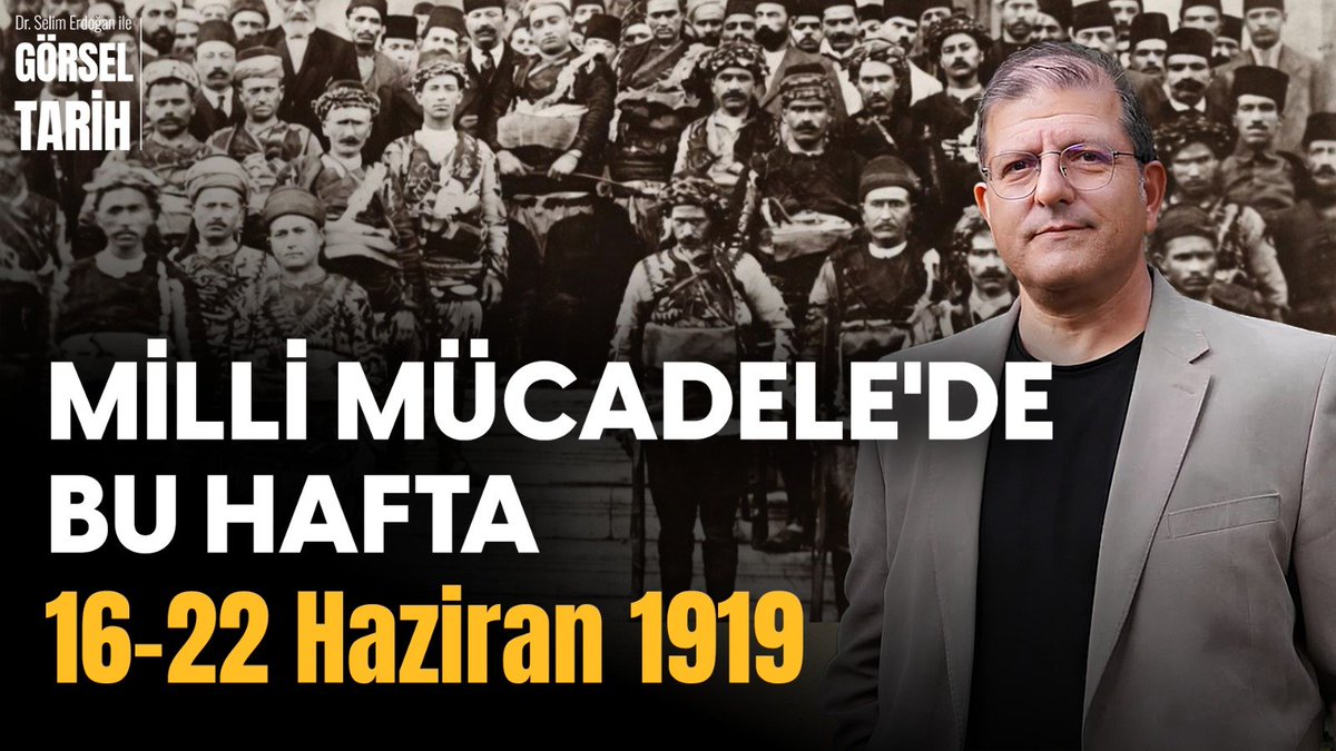 HarpCografyasi's tweet photo. GÖRSEL TARİH | yeni bölüm 🚨

Ege'de Yörük Ali Efe Yunan'a ceza kesmeye başlarken, Amasya'da Mustafa Kemal Paşa ve arkadaşları "Milletin istiklâlini yine milletin azim ve kararlılığı kurtaracaktır" diyor.
"Milli Mücadele'de Bu Hafta" 16 - 22 Haziran 1919 haftasıyla devam ediyor. İzlemek için aşağıdaki bağlantıyı tıklayınız ⬇️
https://t.co/3sNRwKfaCk