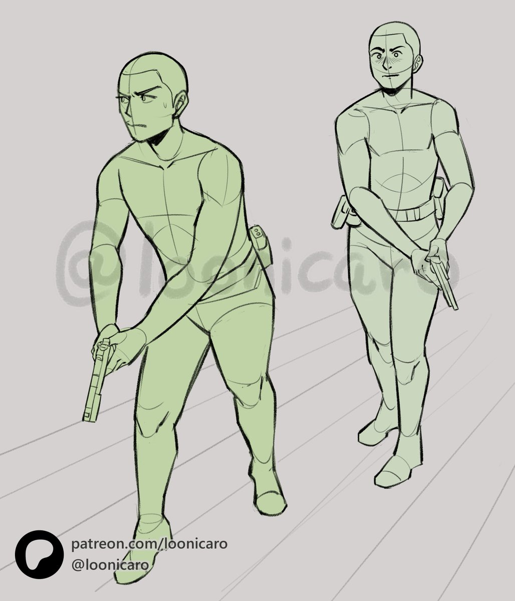 loonicaro's tweet photo. And some mixed military/police poses now! 

I'm not very good drawing firearms but I tried my best regardless XD

Hope those are useful to u! 
10 extra on my patreon!

#drawingbase #poses #poseref #posereference #artbase #artreference #PoliceInvestigation https://t.co/Z4ZG4gMQHB