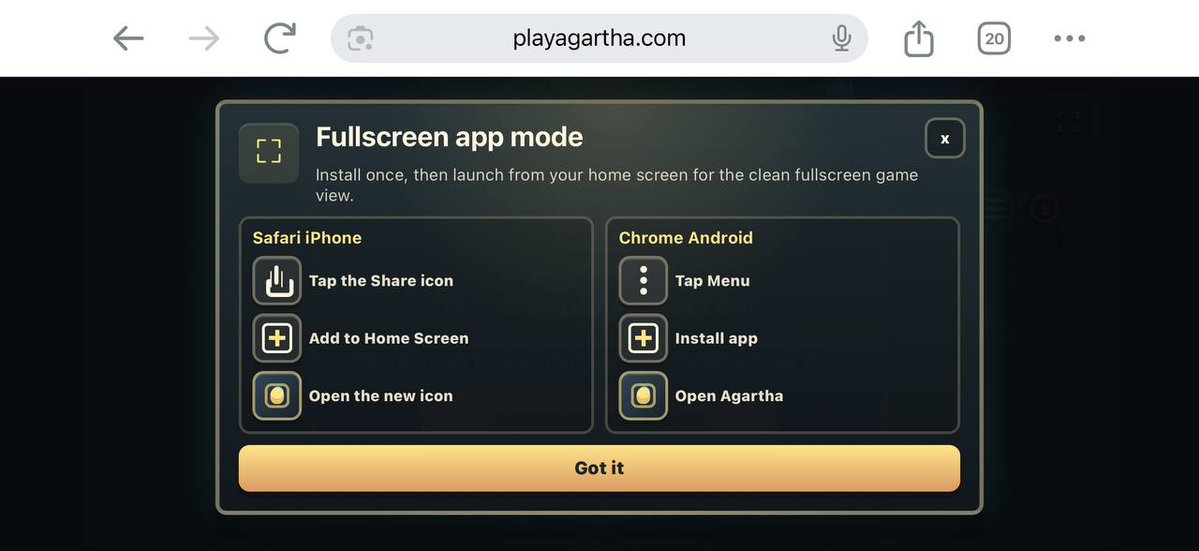 0xPensource's tweet photo. i've noticed it being very unclear for some users to start @playagartha 

patching an update where clear instructions are shown at the frontpage. https://t.co/HoBdjLNWvY