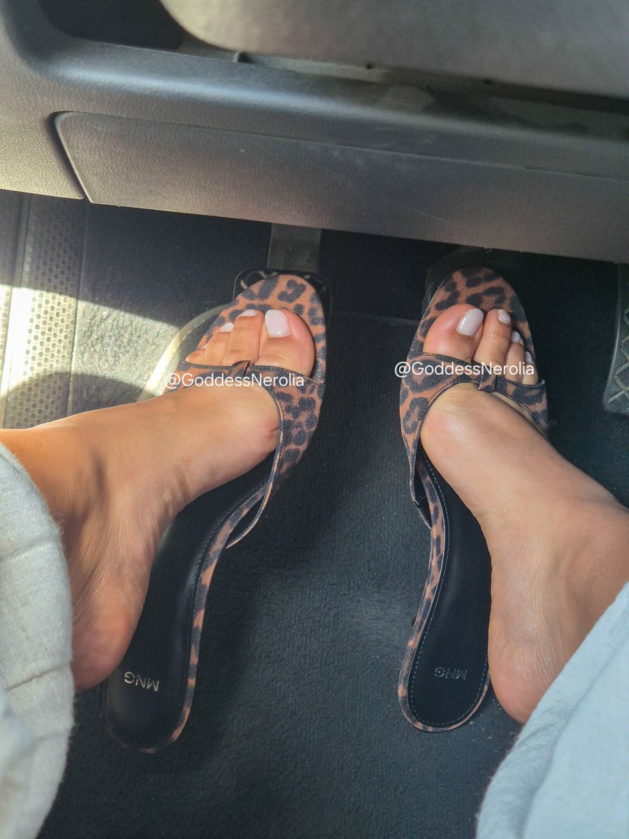 GoddessNerolia's tweet photo. Avec cette chaleur obligée de conduire en mules, clim sur les orteils 🫦 https://t.co/CyUhNG04Q9