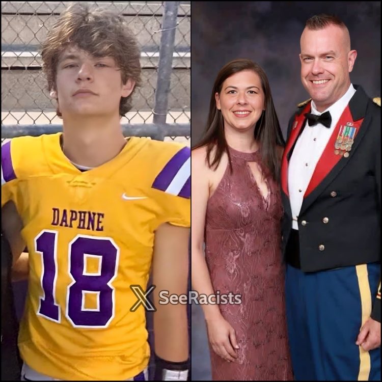 SeeRacists's tweet photo. 🚨 A 17-year-old in Alabama killed his mother and chased his bloodied father outside, stabbing him repeatedly as he ran house to house begging for help during an argument. 

Neighbor security video captured the horror. Samantha Baker, 37, was killed. Lance Baker, 46, remains in critical condition.

The teen was charged as an adult with murder and attempted murder. Bond set at $1 million.

This kind of family violence is disgusting and must be exposed.

Source: FOX10