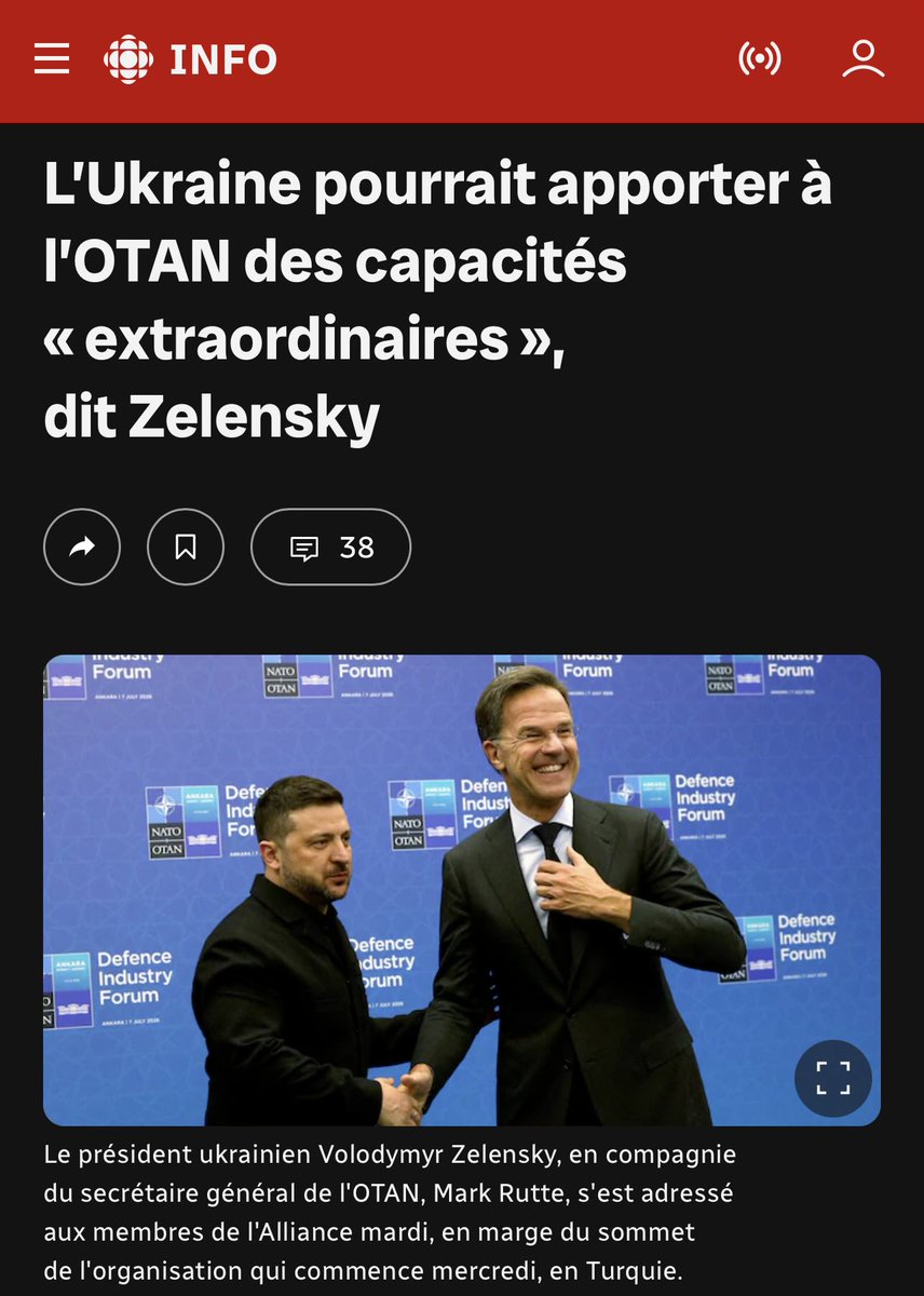andrearthurciel's tweet photo. Bonne nouvelle!

Alors que le Canada est en récession, que l’inflation est dans le piton, Mark Carney s’apprête à DONNER 900 millions de dollars supplémentaires au tout croche à Zelensky!

Le petit trou du cul tout nu qui s’est fait connaître en se faisant aller la zoune au Festival Juste Pour Rire, qui rêve à une troisième guerre mondiale!

Quel monde de fous!

*