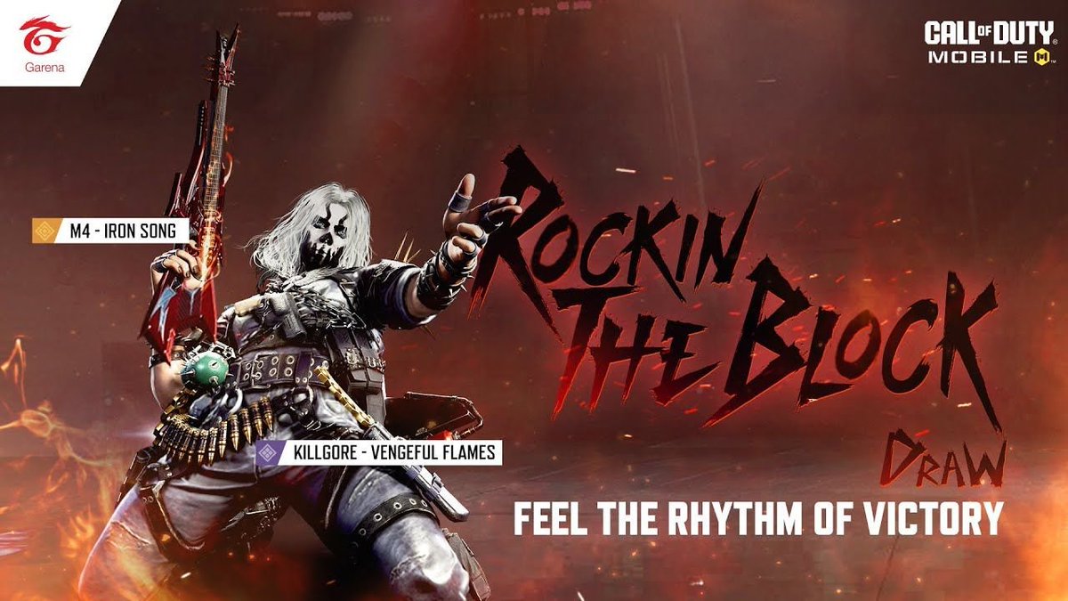 LeakersOnDuty's tweet photo. The Rockin' the Block Draw is coming back today to the Garena version only.

No info about its availability in other versions .

#CODMobile #callofdutymobile #codm #codmnews #codmleaks https://t.co/nBM5lGlCYH