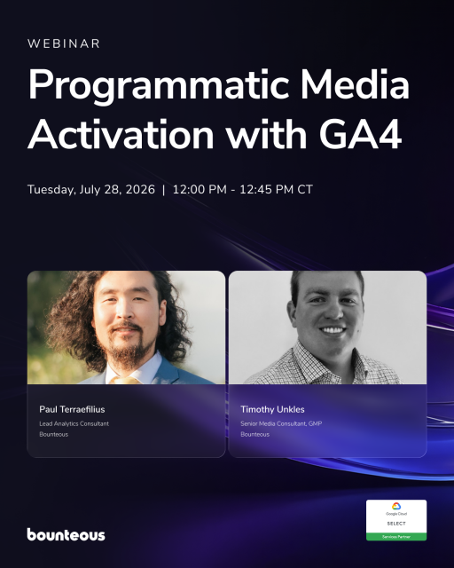 ecbuhman's tweet photo. Media Activation with GA4 https://t.co/izqFLEre99 https://t.co/EpWrhPG0u1