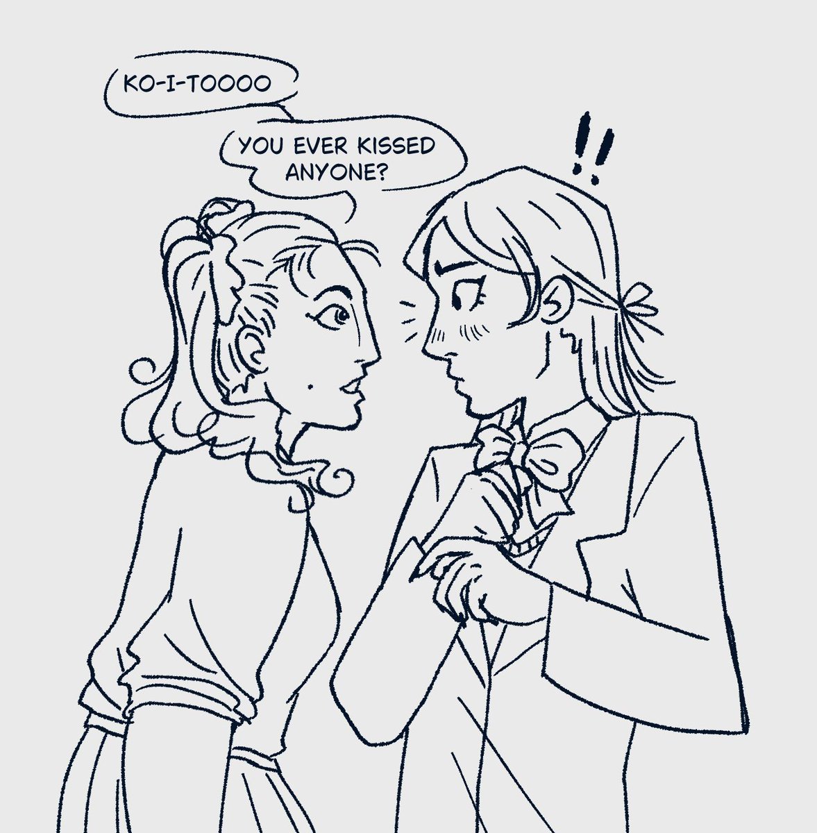 Unscripted_K's tweet photo. Some more of my anime girl au #koitootonoshin #usamitokishige https://t.co/yU5cKxy3Hx