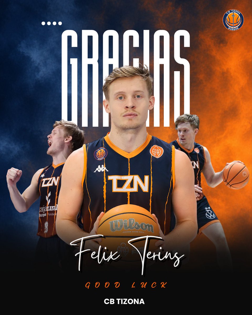 cb_tizona's tweet photo. Mike Nuga y Felix Terins finalizan su etapa en el Grupo Ureta Tizona.

Gracias por defender nuestra camiseta y por formar parte de esta familia durante la temporada.

Burgos y El Plantío siempre serán vuestra casa.

Mucha suerte, Mike y Felix 💙⚔️ https://t.co/VHDFJxcGfq