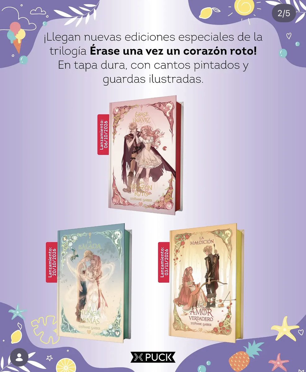 UniversoDSilvia's tweet photo. ⚠️ATENCIÓN⚠️

En octubre y noviembre @Puck_ed publicará las ediciones especiales de la trilogía “Érase una vez un corazón roto”. https://t.co/ONbOcRjrK1