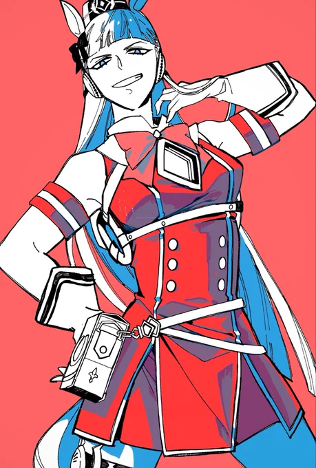 久しぶりのお絵描き。 一回描いてみたかったゴルシ。