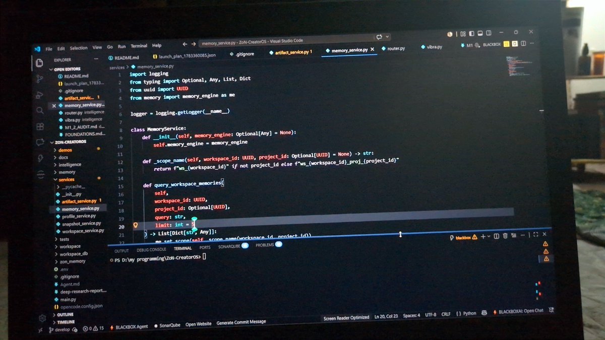 alphamalebadi's tweet photo. Sprint 1 complete.
Built before scaling.
Validated architecture before features.
Context → Orchestration → Artifacts → Production Intelligence.
Now the real work begins.
Building for the AMD Developer Hackathon. 🚀
#AMDHackathon #AI #BuildInPublic https://t.co/26a8CC5AI2