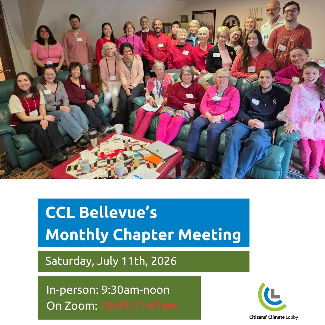 Citizens Climate Lobby-Bellevue, WA tweet media
