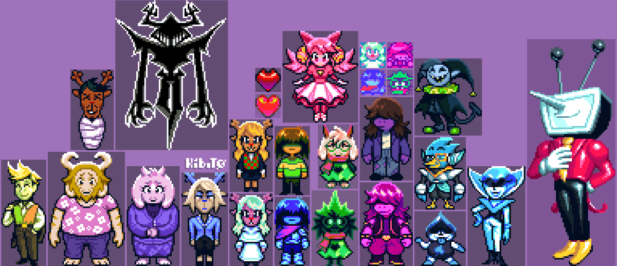 Ki_bi_t0's tweet photo. was in the spriting mood #deltarune https://t.co/X2DsnODwQG