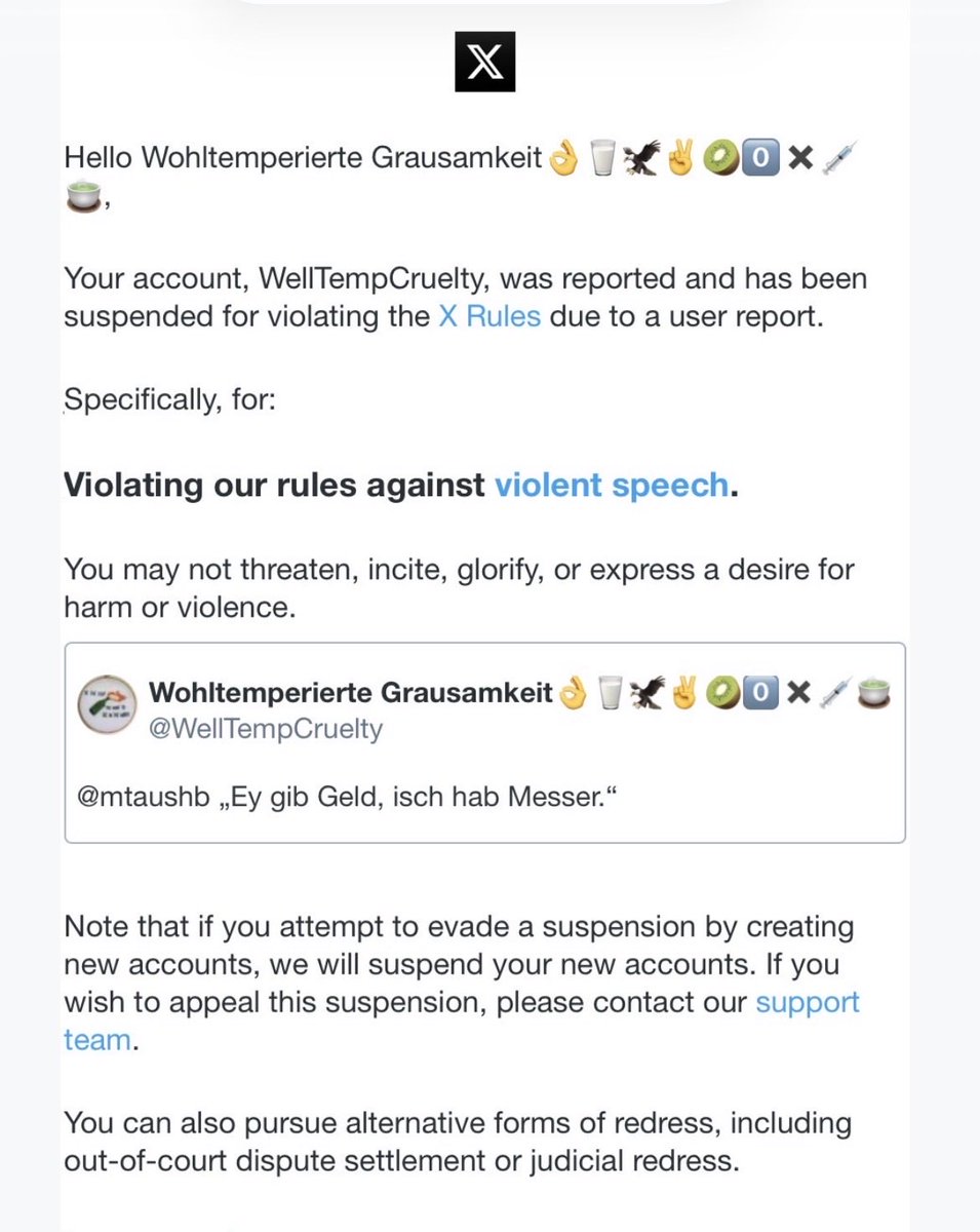 llForGermany's tweet photo. Ich habe das unter einem Bild gepostet, auf dem Suraj Mailitafi die Fäuste ballt und grimmig guckt.
Dafür wurde der Account gesperrt.🤡 https://t.co/uOt0ryOvPT