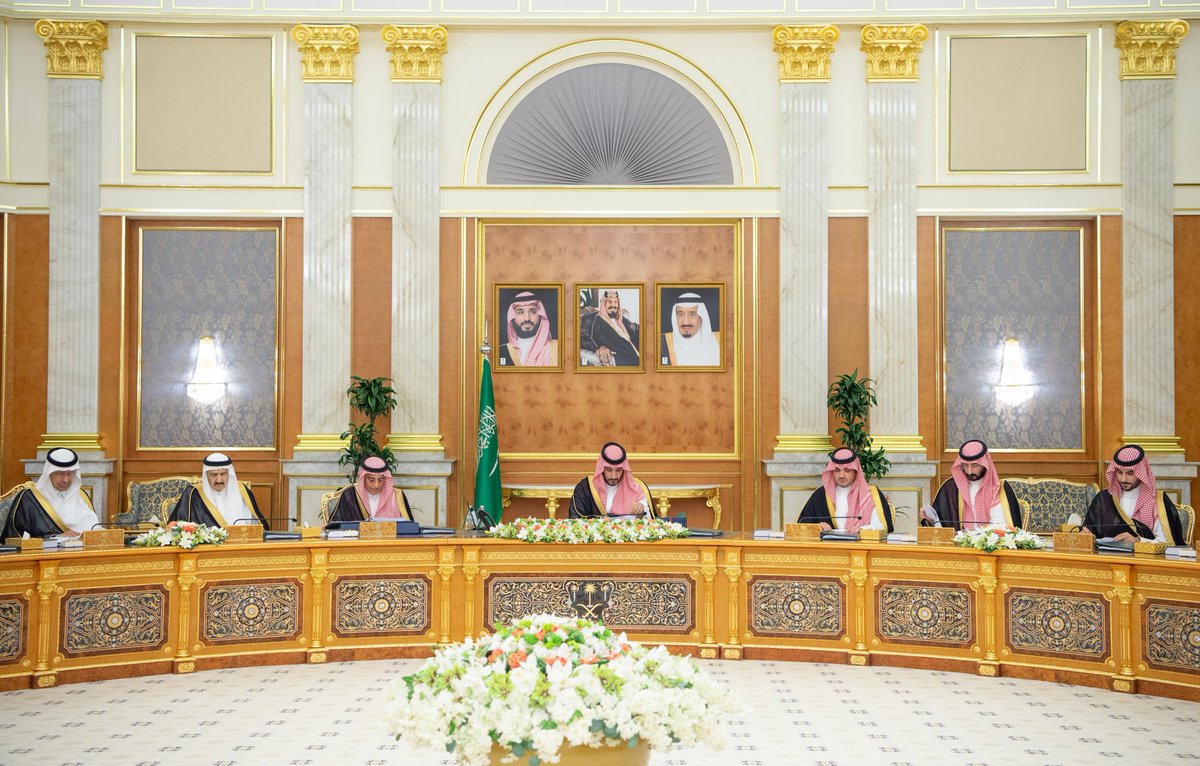 Bandaralgaloud's tweet photo. سمو سيدي #ولي_العهد يرأس جلسة #مجلس_الوزراء في جدة. https://t.co/d9V2Lkkdkc
