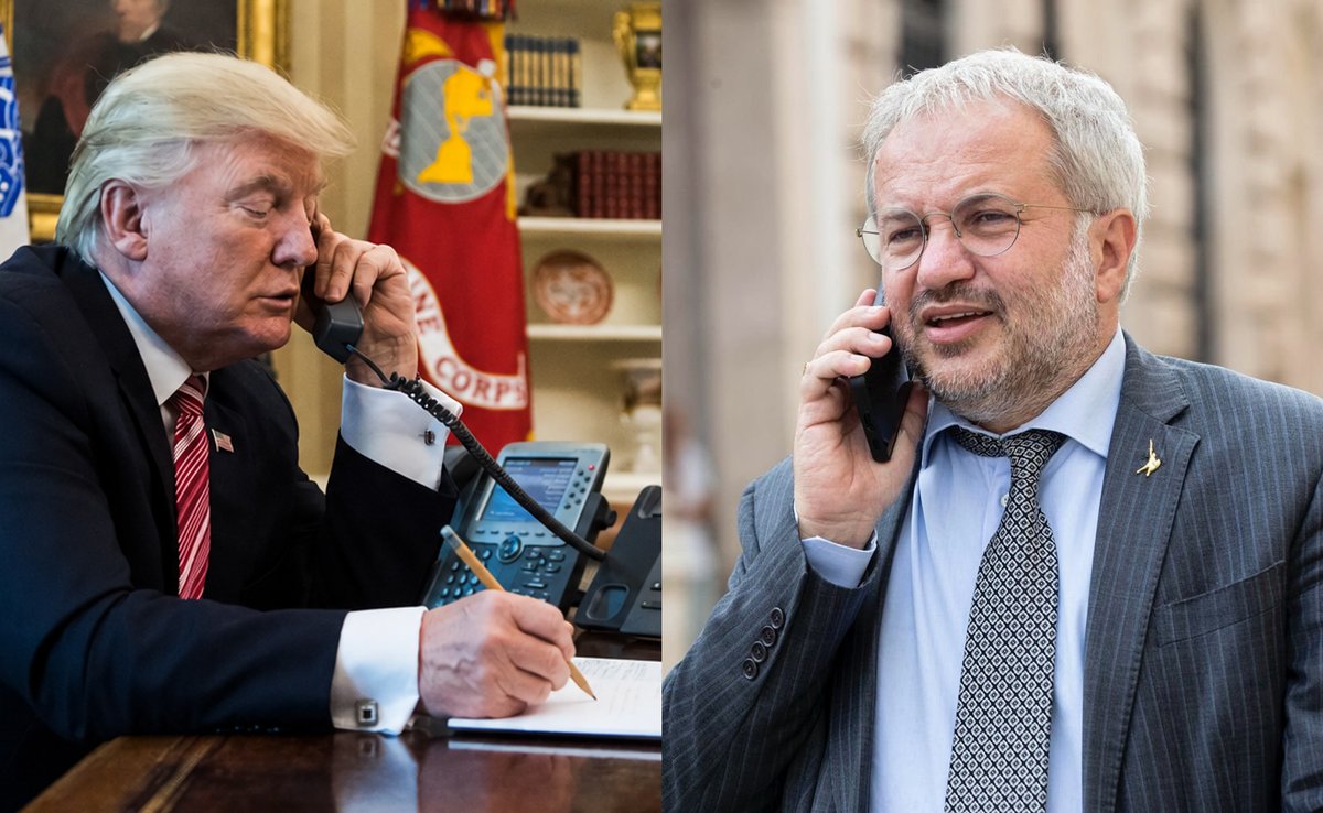 grande_flagello's tweet photo. 🔴 Trump chiama il senatore Borghi e si fa correggere gli errori di inglese https://t.co/Fhakbrd897