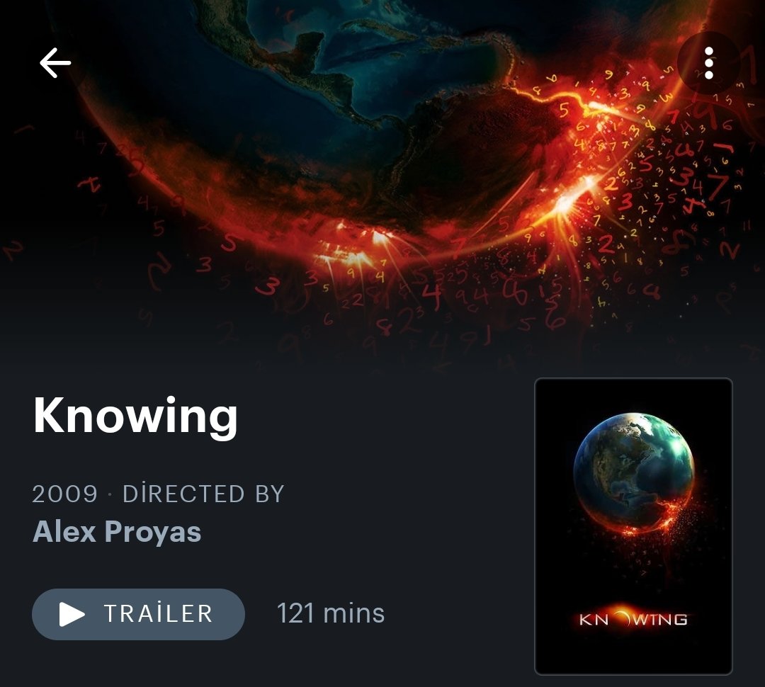 joelbarish0's tweet photo. Yıllar önce henüz daha çocukken tv'den ortalarına kadar izlediğim bir filmdi, korktuğum için kapatmıştım. Şimdi aklıma düştü ve izledim. Sayılar ve kehanetten sonunun böyle başka bir şeye evrileceğini hiç düşünmemiştim. İlgilendiğim bir konudan beni vurdu, paylaşmak istedim. https://t.co/Rmhr76pcGJ