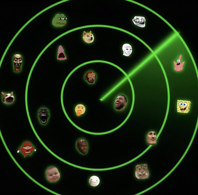 scrapemaster0x's tweet photo. $ansem has brought back memes to the trenches and i just found the perfect narra

a cracked dev created a new meme stock terminal called "The Meme Radar"  to track &amp; analyze memes https://t.co/NSN53eUnj4
 
it tracks Reddit/TikTok/X in real time &amp; scans WallStreetBets https://t.co/8XYlAsb6Qy