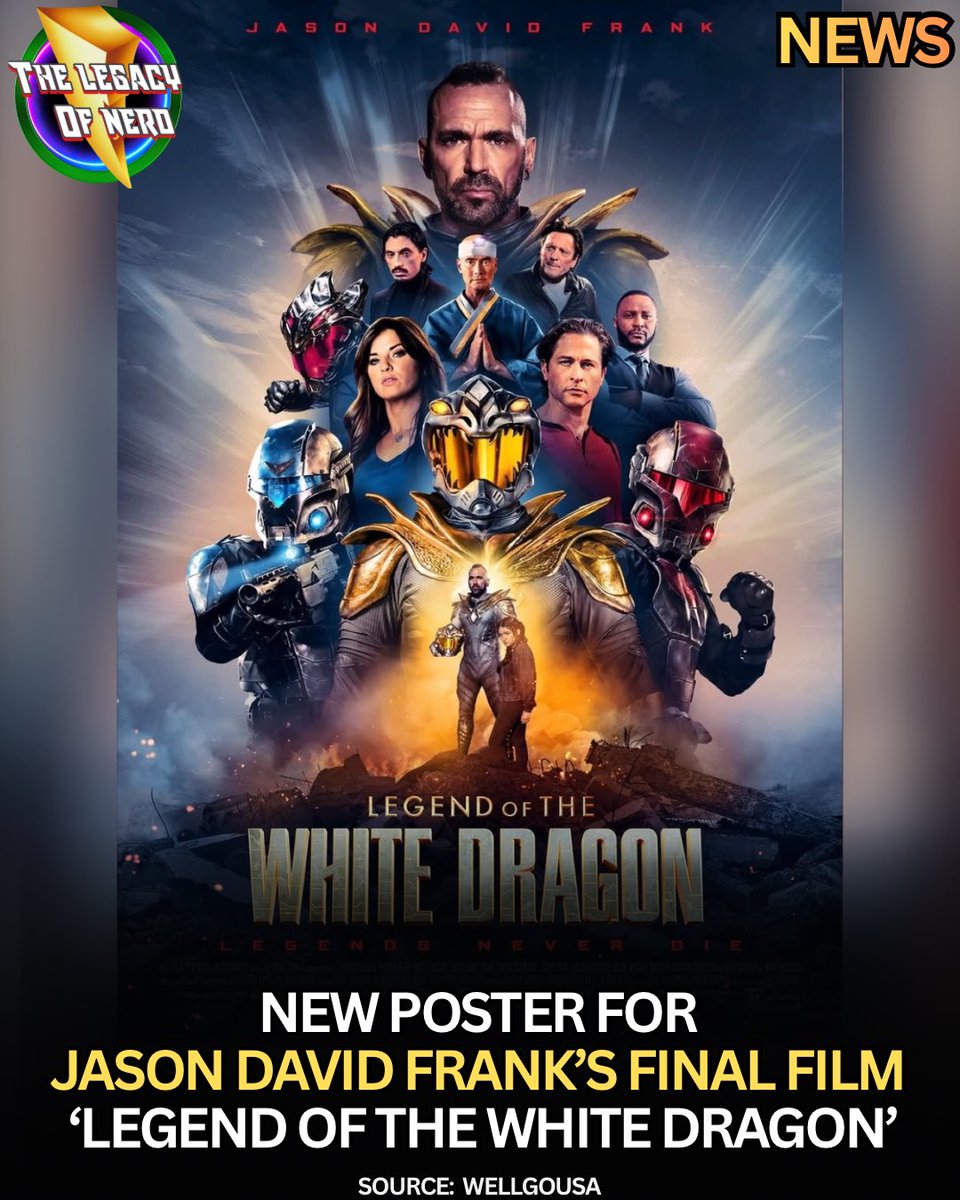 thelegacyofnerd's tweet photo. 🚨BREAKING: Well Go USA releases a new poster for Jason David Frank’s final film ‘Legend Of The White Dragon’

Releases in select theaters nationwide August 28th https://t.co/p6DgyrAUuB