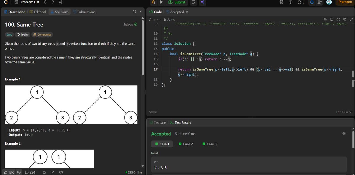 Abhishek1005_'s tweet photo. Day 37 of #SDESheetChallenge π
β
Lowest Common Ancestor (LCA)
β
Same Tree
β
Zigzag Level Order Traversal
β
Boundary Traversal
A good mix of recursion and level-order traversal problems.
@striver_79 @takeUforward_
#DSA #CPP #BinaryTree #LeetCode #GeeksforGeeks https://t.co/Q2MxYEukzt
